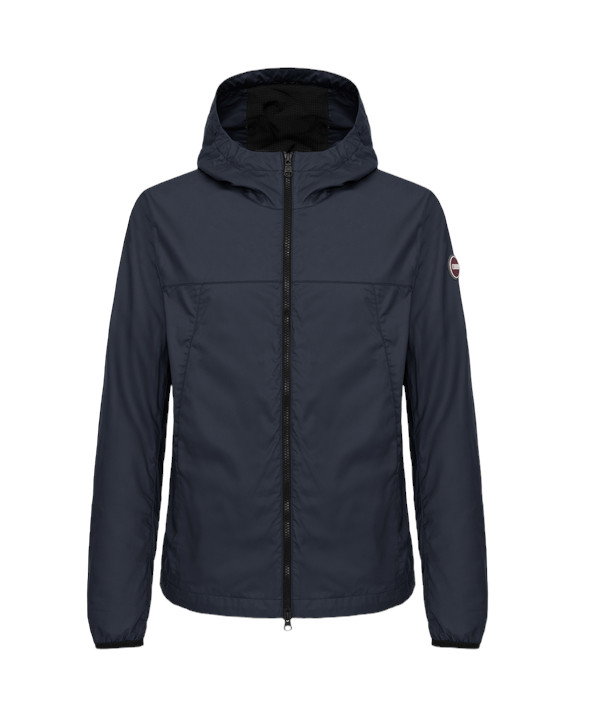 Colmar Übergangansjacke Fibers (aus Baumwolle, mit Kapuze) navyblau Herren