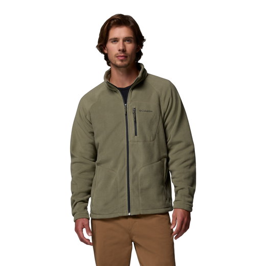 Columbia Fast Trek II Full Zip Fleece Jacket (warm, soft material) dark green men's