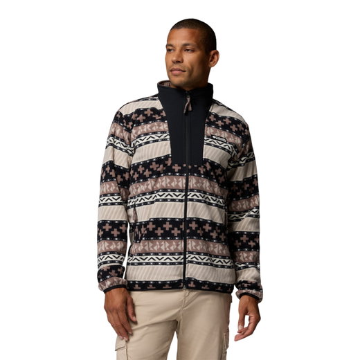 Columbia Fleecejacke Sequoia Grove™ II Full Zip Printed Fleece (warm, weiches Material) schwarz/braun Herren