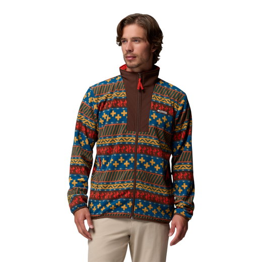 Columbia Fleecejacke Sequoia Grove™ II Full Zip Printed Fleece (warm, weiches Material) braun/bunt Herren