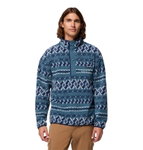 Columbia Fleecepullover Helvetia™ II Printed Half Snap (mit Brusttasche) blau Herren