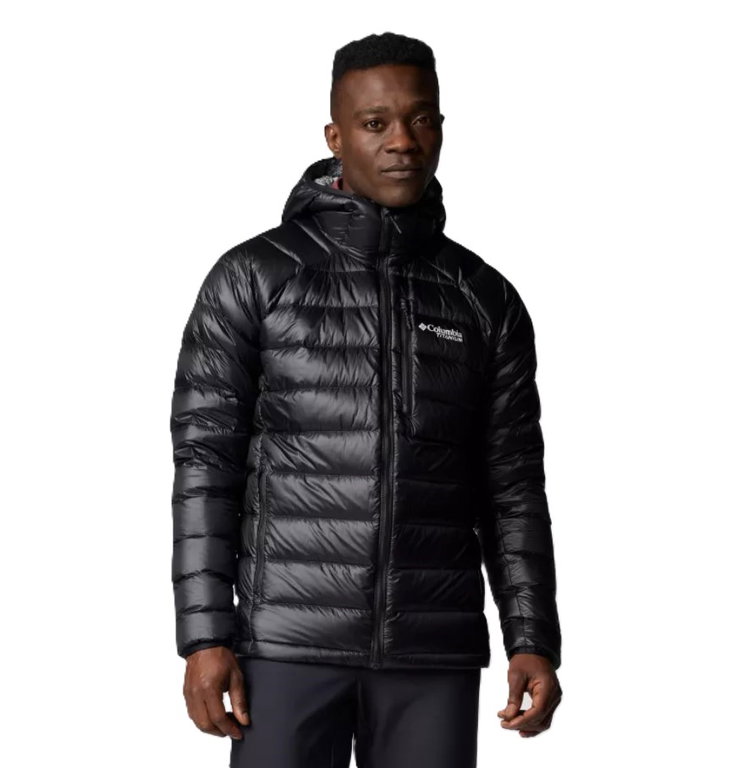 Columbia Winter-Daunenjacke Arctic Crest Down Hooded (Omni-HEAT™ Arctic, sehr warm) schwarz Herren