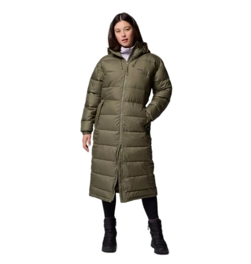 Kurtka zimowa Columbia Pike Lake III Long (Omni-Heat™, bardzo ciepła) zielona damska