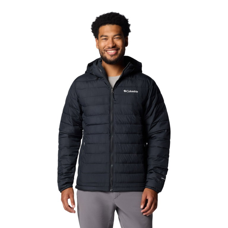 Columbia Winter-Steppjacke Powder Lite™ II Hooded (Omni-Heat™ Thermosystem) schwarz Herren