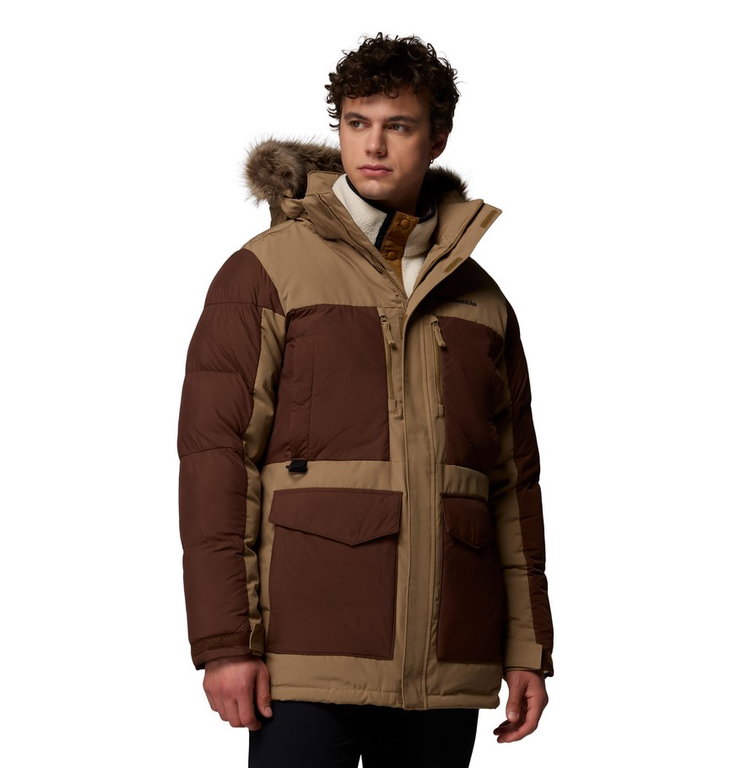 Columbia Winterjacke Marquam Peak Fusion II Parka (Omni-Heat Infinity) hellbraun/braun Herren