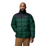 Columbia Winter-Steppjacke Puffect IV Hooded (Thermarator Isolierung, Omni-Shield) dunkelgrün/schwarz Herren