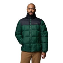 Columbia Winter-Steppjacke Puffect IV Hooded (Thermarator Isolierung, Omni-Shield) dunkelgrün/schwarz Herren