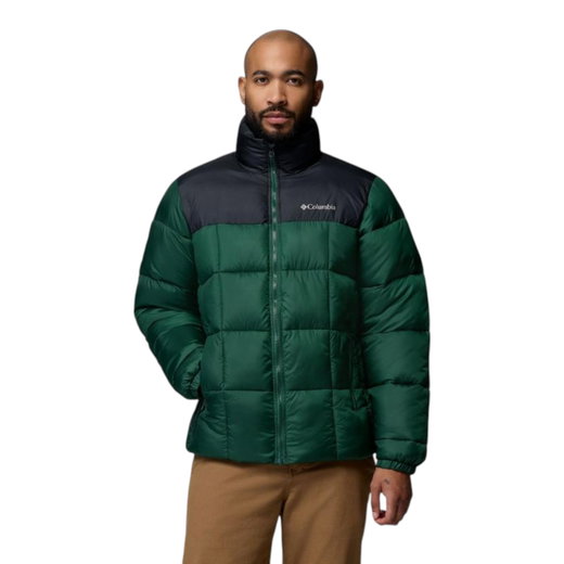Columbia Winter-Steppjacke Puffect IV Hooded (Thermarator Isolierung, Omni-Shield) dunkelgrün/schwarz Herren
