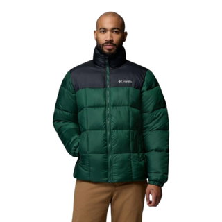 Columbia Winter-Steppjacke Puffect IV Hooded (Thermarator Isolierung, Omni-Shield) dunkelgrün/schwarz Herren