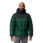 Columbia Winter-Steppjacke Puffect IV Hooded (Thermarator Isolierung) dunkelgrün/schwarz Herren