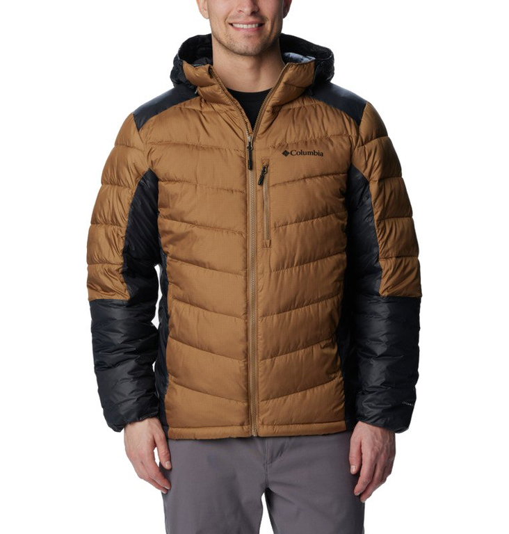 Columbia Winterjacke Labyrinth Loop mit Kapuze (Omni-Heat Infinity, synthetische Daunen) hellbraun/schwarz Herren
