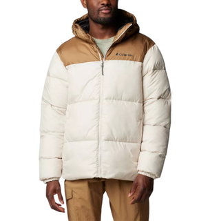 Columbia Winterjacke Puffect II Hooded (Thermarator Isolierung, wasserdicht) beige/braun Herren