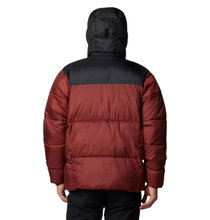 Columbia Winterjacke Puffect II Hooded (Thermarator Isolierung, wasserdicht) dunkelrot/schwarz Herren