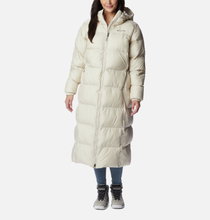 Columbia Zimowy Puchowy Płaszcz Puffect Long Jacket (Izolacja Thermarator, wodoodporna) beżowy/biały Damski