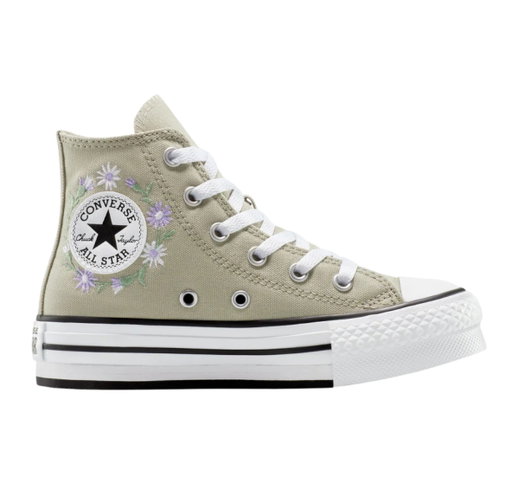 Converse Sneaker Chuck Taylor All Star EVA Lift Platform Florals High Top grün