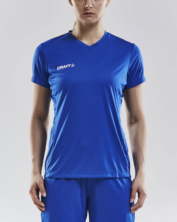 Craft Sport-Shirt (Koszulka) Squad Solid - luźny krój, szybkoschnący - niebieski królewski Damski