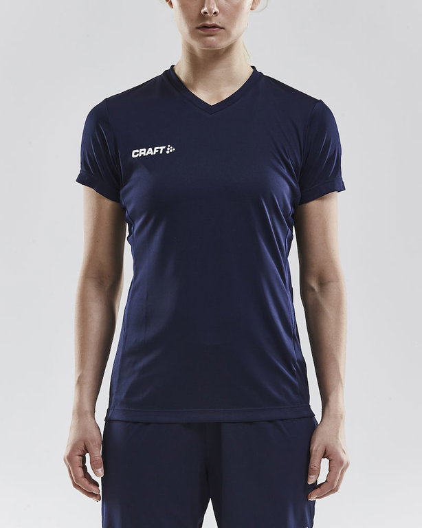 Craft Sport-Shirt (Trikot) Squad Solid - lockere Schnitt, schnelltrocknend - navyblau Damen