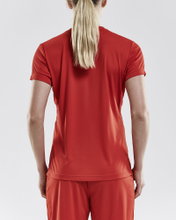 Craft Sport-Shirt (Trikot) Squad Solid - lockere Schnitt, schnelltrocknend - rot Damen
