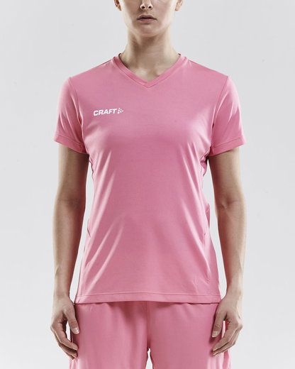 Craft Sport-Shirt (Trikot) Squad Solid (lockerer Schnitt, schnelltrocknend) pink Damen
