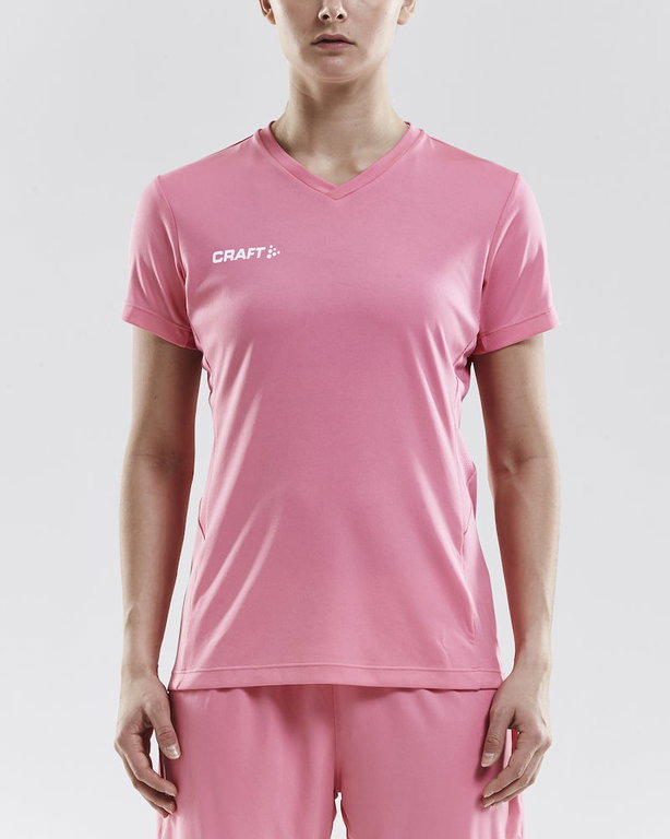 Craft Sport-Shirt (Jersey) Squad Solid (loose fit, quick-drying) pink Women