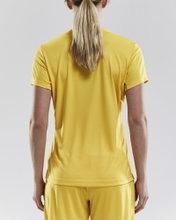 Craft Sport-Shirt (Jersey) Squad Solid - loose fit, quick-drying - yellow Women