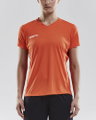 Craft Sport-Shirt (Trikot) Squad Solid - lockere Schnitt, schnelltrocknend - orange Damen
