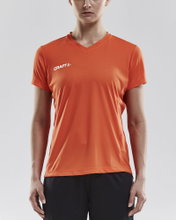 Craft Sport-Shirt (Trikot) Squad Solid - lockere Schnitt, schnelltrocknend - orange Damen
