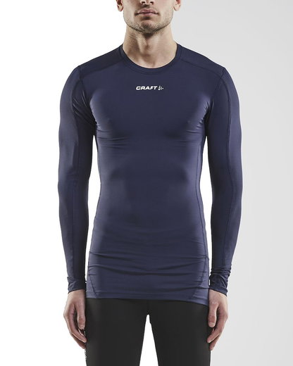 Craft Kompressions-Langarmshirt (enganliegend) Pro Control Unterwäsche navyblau Herren
