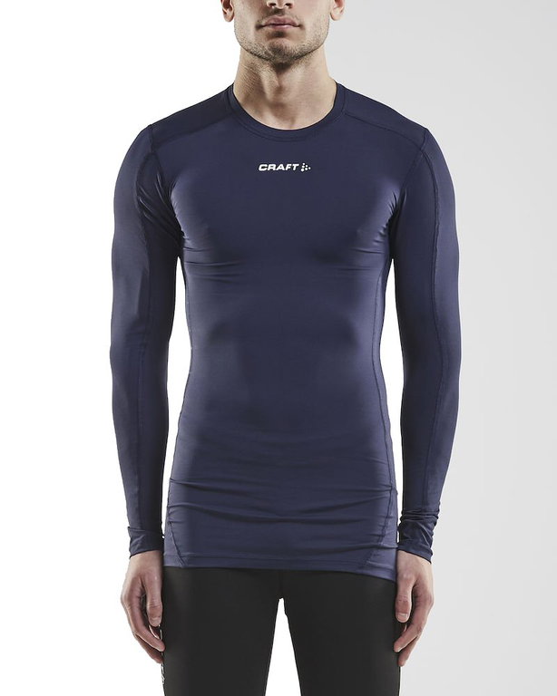Craft Compression Long Sleeve Shirt (tight fit) Pro Control Underwear navy blue Men