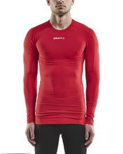 Craft Kompressions-Langarmshirt (enganliegend) Pro Control Unterwäsche rot Herren