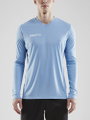 Craft Sport-Langarmshirt (Trikot) Squad Solid - hohe Elastizität, ergonomisches Design - hellblau Herren