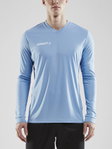 Craft Sport-Langarmshirt (Trikot) Squad Solid - hohe Elastizität, ergonomisches Design - hellblau Herren