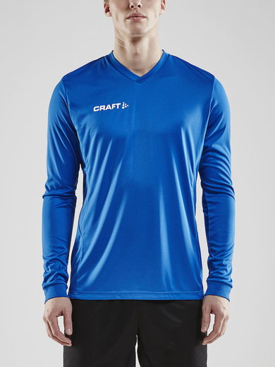 Craft Sport-Langarmshirt (Trikot) Squad Solid - hohe Elastizität, ergonomisches Design - royalblau Herren