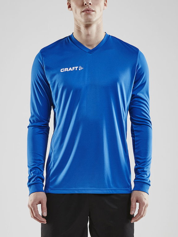 Craft Sport-Langarmshirt (Trikot) Squad Solid - hohe Elastizität, ergonomisches Design - royalblau Herren