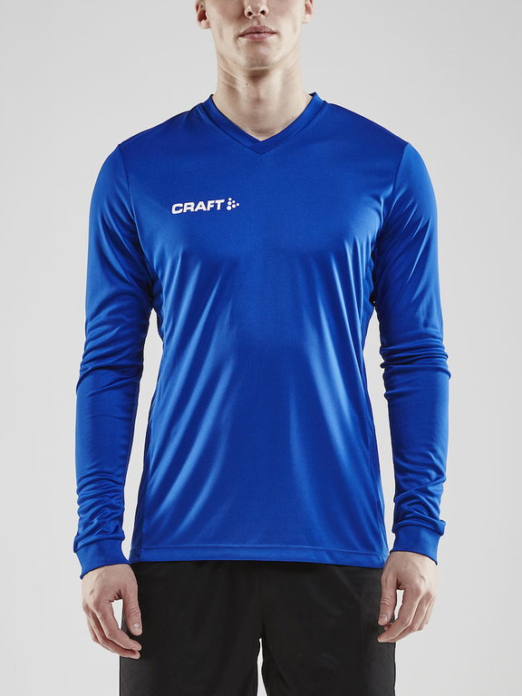Craft Sport-Langarmshirt (Trikot) Squad Solid - hohe Elastizität, ergonomisches Design - kobaltblau Herren