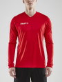 Craft Sport-Langarmshirt (Trikot) Squad Solid - hohe Elastizität, ergonomisches Design - rot Herren