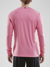 Craft Sport-Langarmshirt (Trikot) Squad Solid - hohe Elastizität, ergonomisches Design - pink Herren