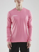 Craft Sport-Langarmshirt (Trikot) Squad Solid - hohe Elastizität, ergonomisches Design - pink Herren