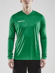 Craft Sport-Langarmshirt (Trikot) Squad Solid - hohe Elastizität, ergonomisches Design - grün Herren