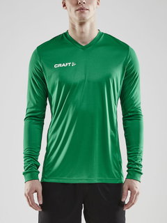 Craft Sport-Langarmshirt (Trikot) Squad Solid - hohe Elastizität, ergonomisches Design - grün Herren