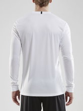 Craft Sport-Langarmshirt (Trikot) Squad Solid - hohe Elastizität, ergonomisches Design - weiss Herren