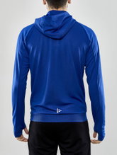 Craft Trainingsjacke Evolve Hood - strapazierfähige Mid-Layer-Kapuzenjacke aus Stretchmaterial - kobaltblau Herren