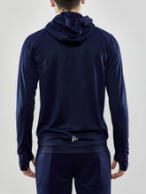 Craft Trainingsjacke Evolve Hood - strapazierfähige Mid-Layer-Kapuzenjacke aus Stretchmaterial - navyblau Herren