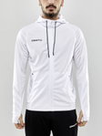 Craft Trainingsjacke Evolve Hood - strapazierfähige Mid-Layer-Kapuzenjacke aus Stretchmaterial - weiss Herren