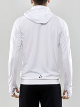Craft Trainingsjacke Evolve Hood - strapazierfähige Mid-Layer-Kapuzenjacke aus Stretchmaterial - weiss Herren