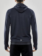 Craft Trainingsjacke Evolve Hood - strapazierfähige Mid-Layer-Kapuzenjacke aus Stretchmaterial - dunkelgrau Herren