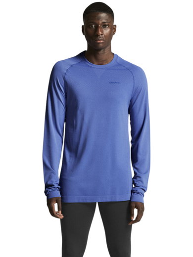 Craft Funktionsunterwäsche Langarmshirt Active Comfort 2 (weicher und funktioneller Stoff) blau Herren