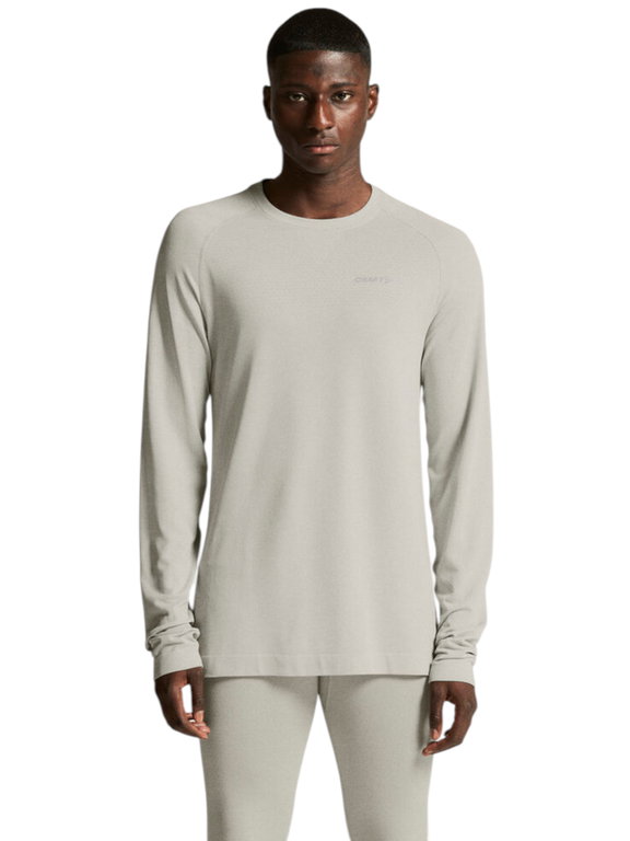 Craft Funktionsunterwäsche Langarmshirt Active Comfort 2 (weicher und funktioneller Stoff) hellgrau Herren