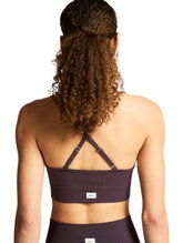 Craft Sport Bra Collective Rib Strap Sports Bra (ribbed structure, elastic material) plum violet ladies