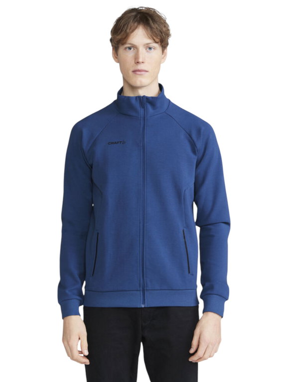 Craft Trainingsjacke Core Soul Full Zip (Front-Reißverschluss, weiches Material) blau Herren